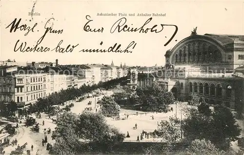 AK / Ansichtskarte Berlin Askanischer Platz Anhalter Bahnhof Berlin