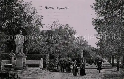 AK / Ansichtskarte Tiergarten_Berlin Siegesallee  Tiergarten Berlin