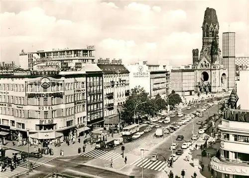 AK / Ansichtskarte Berlin Kuerfuerstendamm Gedaechniskirche Berlin