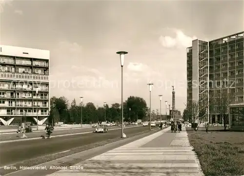 AK / Ansichtskarte Berlin Hansaviertel Altonaer Strasse Siegessaeule Berlin