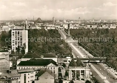 AK / Ansichtskarte Berlin Strasse des 17. Juni Siegessaeule Brandenburger Tor Reichstag Berlin