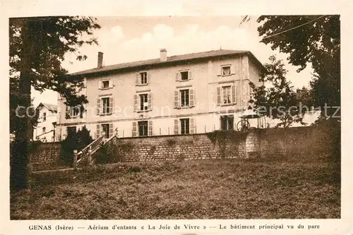 AK / Ansichtskarte Genas Aerium d enfants la Joie de Vivre batiment principal vu du parc Genas