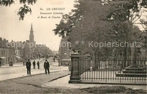 AK / Ansichtskarte Le_Creusot_Saone et Loire Monument Schneider Route de Couches Le_Creusot_Saone et Loire