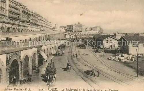 AK / Ansichtskarte Alger_Algerien Boulevard de la Republique  Alger Algerien
