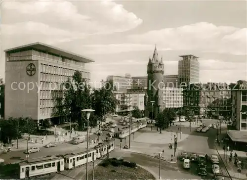 AK / Ansichtskarte Strassenbahn Frankfurt am Main Eschenheimer Turm 