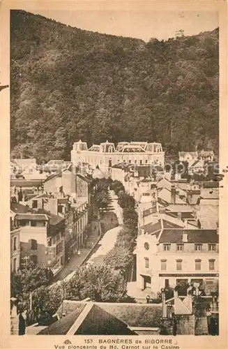 AK / Ansichtskarte Bagneres de Bigorre Vue plongeante du Bd Carnot sur le Casino Bagneres de Bigorre