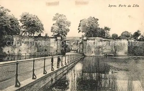 AK / Ansichtskarte Ypres_Ypern_West_Vlaanderen Porte de Lille Ypres_Ypern