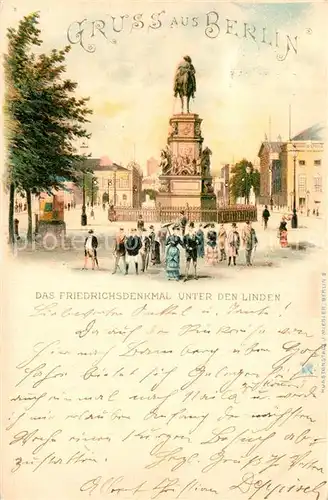 AK / Ansichtskarte Berlin Denkmal Friedrich II Unter den Linden Berlin