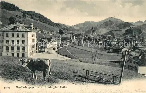 AK / Ansichtskarte Urnaesch_AR Hundwyler Hoehe Panorama Urnaesch_AR