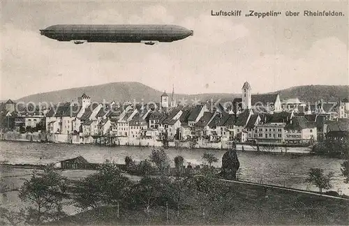 AK / Ansichtskarte Rheinfelden_AG Luftschiff Zeppelin Rheinfelden AG