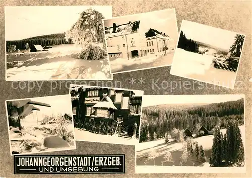 AK / Ansichtskarte Johanngeorgenstadt und Umgebung Landschaftspanorama Winterimpressionen Johanngeorgenstadt