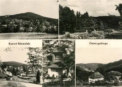 AK / Ansichtskarte Baerenfels_Erzgebirge Teilansichten Landschaftspanorama Baerenfels Erzgebirge