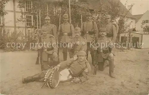 AK / Ansichtskarte Zossen_Brandenburg Soldaten Gruppenfoto 