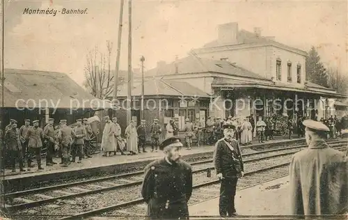 AK / Ansichtskarte Montmedy Bahnhof Montmedy