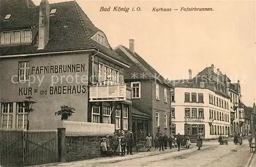 AK / Ansichtskarte Bad_Koenig_Odenwald Kurhaus Fafnirbrunnen Bad_Koenig_Odenwald