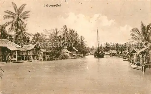 AK / Ansichtskarte Laboean Deli_Sumatera Panorama 