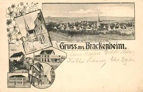 AK / Ansichtskarte Brackenheim Rathaus Kirche Schloss Brackenheim