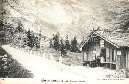 AK / Ansichtskarte Grimselstrasse Alp Kunzentaennlen Grimselstrasse