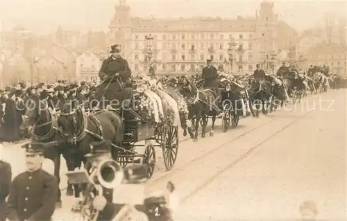 AK / Ansichtskarte Genf_GE Hotel Bellevue Pferdewagen Trauerzug Genf_GE