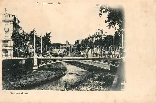 AK / Ansichtskarte Perpignan Vue des quais Perpignan