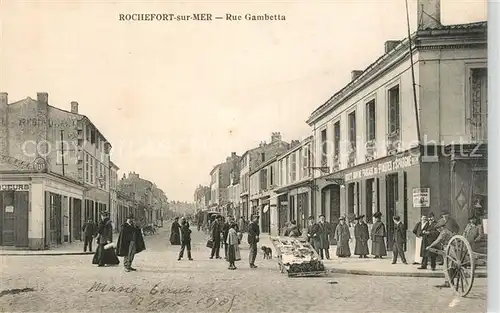 AK / Ansichtskarte Rochefort_sur_Mer Rue Gambetta Rochefort_sur_Mer