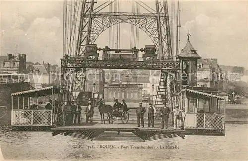 AK / Ansichtskarte Rouen Pont Transbordeur la Nacelle Rouen