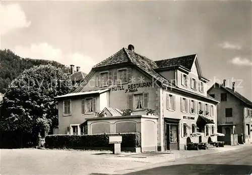 AK / Ansichtskarte Fellering Hotel Restaurant Au Boeuf Rouge Fellering