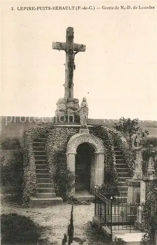 AK / Ansichtskarte Lepine Grotte de Notre Dame de Lourdes Croix Lepine