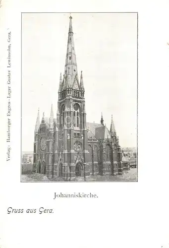 AK / Ansichtskarte Gera Johanniskirche Gera