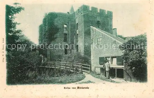 AK / Ansichtskarte Haarlem Ruine van Brederode Haarlem