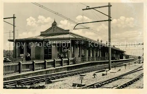 AK / Ansichtskarte Ede Wageningen Bahn Station 