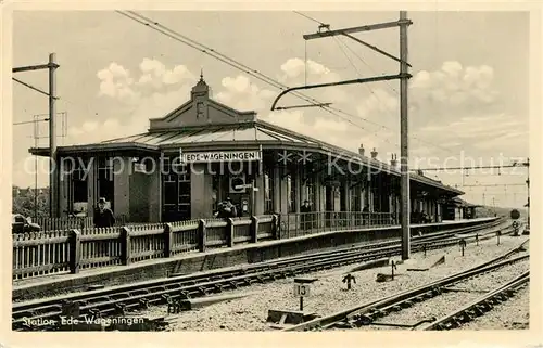 AK / Ansichtskarte Ede Wageningen Bahn Station 