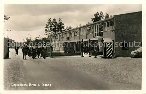 AK / Ansichtskarte Ermelo Legerplaats Ingang Ermelo