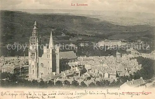 AK / Ansichtskarte Mende La Cathedrale et Vue generale Mende