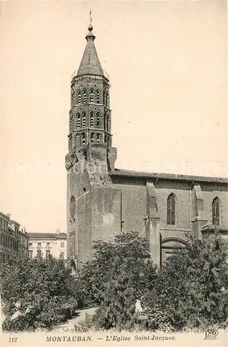 AK / Ansichtskarte Montauban_Tarn et Garonne Eglise Saint Jacques 