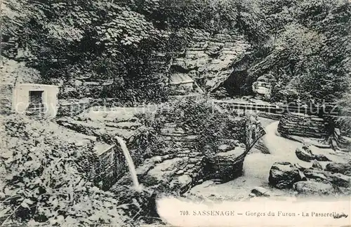 AK / Ansichtskarte Sassenage Gorges du Furon La Passerelle Sassenage