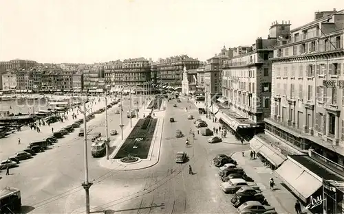 AK / Ansichtskarte Marseille_Bouches du Rhone Quai des Belges et les Hotels Marseille