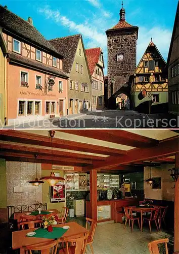 AK / Ansichtskarte Rothenburg_Tauber Gasthaus Siebersturm Rothenburg Tauber