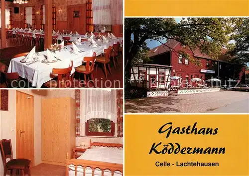 AK / Ansichtskarte Lachtehausen Gasthaus Koeddermann Speisesaal Zimmer Lachtehausen