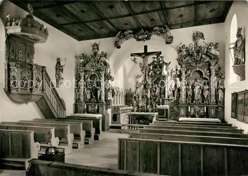 AK / Ansichtskarte Thaining Wolfgangskirche Innenansicht Thaining