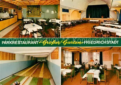 AK / Ansichtskarte Friedrichstadt_Eider Parkrestaurant Grosser Garten Kegelbahn  Friedrichstadt_Eider