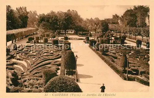 AK / Ansichtskarte Castres_Tarn Jardin de l Eveche Castres_Tarn