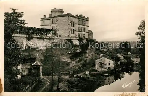 AK / Ansichtskarte Bourdeilles Vue des Terrasses La Dronne au pied des remparts du Chateau Bourdeilles