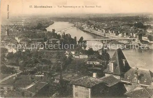 AK / Ansichtskarte Montauban_Tarn et Garonne Vue panoramique et le nouveau pont 