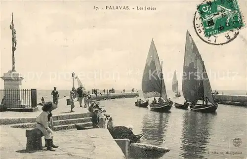 AK / Ansichtskarte Palavas les Flots_Herault Les Jetees Palavas les Flots_Herault