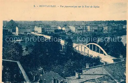 AK / Ansichtskarte Montauban_Tarn et Garonne Vue panoramique sur le Pont de Sapiac 