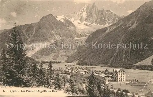 AK / Ansichtskarte Les_Praz et lAiguille du Dru Les_Praz