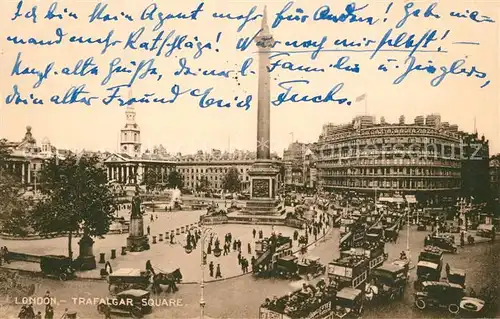 AK / Ansichtskarte London Trafalgar Square London