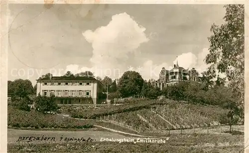 AK / Ansichtskarte Bad_Bergzabern Erholungsheim Emilienruhe Bad_Bergzabern