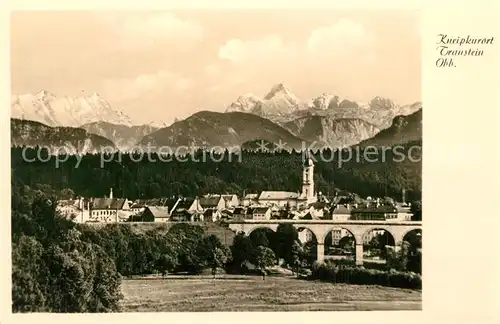 AK / Ansichtskarte Traunstein_Oberbayern Panorama Traunstein_Oberbayern